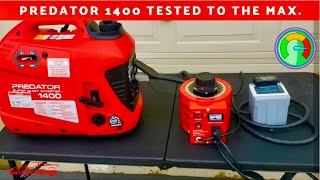 HARBOR FREIGHT INVERTER GENERATOR PREDATOR 1400 LOAD TEST Generator Review [upl. by Yarised801]