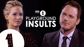 Jennifer Lawrence amp Chris Pratt Insult Each Other  CONTAINS STRONG LANGUAGE [upl. by Adraynek946]