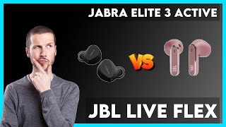 Jabra Elite 3 Active vs JBL Live Flex Comparison [upl. by Kono]