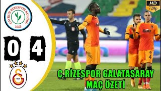 ÇRizespor 04 Galatasaray Maç Özeti  Diagne Şovv  28112020 [upl. by Artemisa]