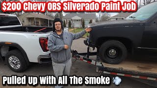 Taking Delivery 200 Chevy OBS Silverado Extended Cab Paint Job amp Custom Bodywork Project Build [upl. by Baiel]