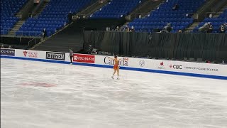 Wakaba Higuchi 2021 SCI FS practice run through [upl. by Aekan]