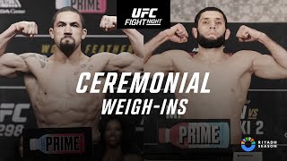 UFC Saudi Arabia Ceremonial WeighIn [upl. by Eibmab241]