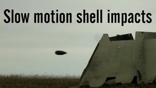 Artillery shell impacts in slow motion [upl. by Hamlani559]