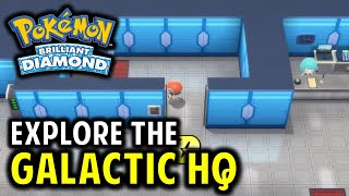 How to Explore the Galactic HQ  Pokemon Brilliant Diamond amp Shining Pearl [upl. by Dorolice238]