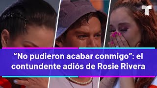 Top Chef VIP  “No pudieron acabar conmigo” el contundente mensaje de Rosie Rivera [upl. by Anelrahc]