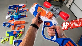 EVERY NERF N1 SERIES BLASTER  Infinite Strikeback Sprinter Pinpoint Agility and more [upl. by Leopoldeen559]