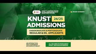 KNUST ADMISSIONS 2425AN INTERACTION WITH ADMISSION OFFICERS OF KNUST [upl. by Islean]