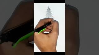 how to draw a Eastern White Pine tree nothumbnail part 4  LofiBlade [upl. by Yrrej]