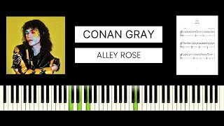 Conan Gray  Alley Rose BEST PIANO TUTORIAL amp COVER [upl. by Bay]