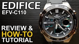 Casio Edifice EFV C110  Review and How To Tutorial [upl. by Aderb490]