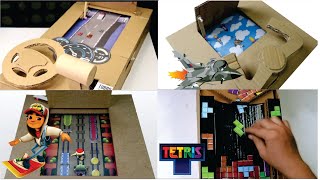 7 Amazing Cardboard Games Compilation [upl. by Fedora]