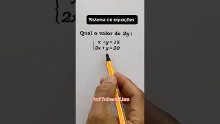 Qual o valor de 2y enem matematicaconcursos matematica [upl. by Shellans166]