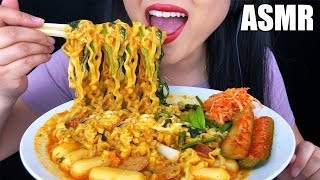 ASMR CHEESY RICE CAKE NOODLES TTEOKBOKKI 떡볶이 치즈 먹방 No Talking EATING SOUNDS  ASMR Phan [upl. by Oralle]