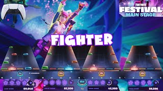 Fighter by Christina Aguilera  Fortnite Festival Expert Full Band September 26th 2024 Controller [upl. by Zuckerman]