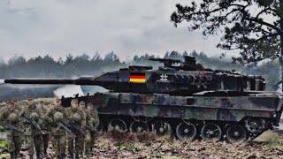 Awful Moment German Leopard Tank Attack Destroys Russian Armored Tank At the border [upl. by Nimajnab]