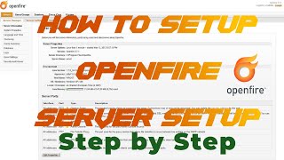 OPENFIRE SERVER SETUP WITH MYSQL DATABASE [upl. by Jews]