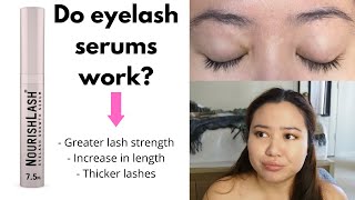 Eyelash Serum BEFORE and AFTER  Nourishlash Review 2021 [upl. by Pallas6]