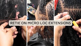 Retie  Micro Loc Extensions  Human Hair Micro Loc Extensions [upl. by Asum169]