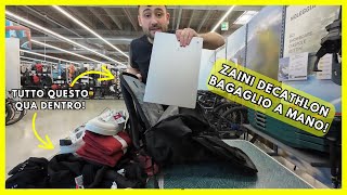 Zaini Decathlon formato bagaglio a mano Quechua NH500 Escape [upl. by Joanna]