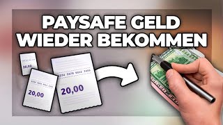 Paysafecard Geld zurück bekommen in echtes Geld umwandeln  Tutorial [upl. by Hatokad]