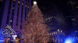 Así se vivió el encendido del árbol en el Rockefeller Center de Nueva York  Telemundo [upl. by Neema]