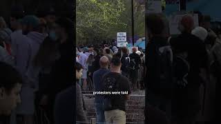 Protesters at University of Calgary removed by police [upl. by Nileak]