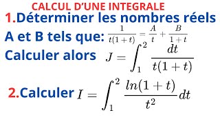 CALCUL DUNE INTEGRALE [upl. by Nailimixam]