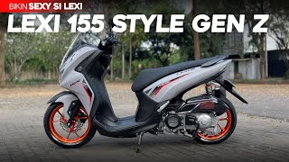 Modifikasi Lexi LX 155 Selera Anak Muda  Lebih Simple Dengan Spakbor Lexi 125 [upl. by Lavella]