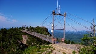 Grandfather Mountain MileHigh Swinging Bridge [upl. by Havens653]