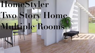 HomeStyler Two Story Home Tutorial [upl. by Dorr]