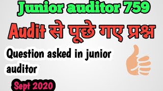 Junior auditor Question paper  Audit से पूछे गए प्रश्न  Hp General Knowledge 53  Answer key [upl. by Araed]