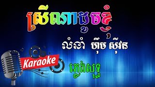 ស្រីណាដូចខ្ញុំ Khmer Karaoke ភ្លេងសុទ្ធ ខារ៉ាអូខេ Phleng Sot [upl. by Nnire]