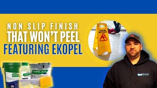 How To Apply Non Slip Finish That Won’t Peel  Ekopel  Refinished Bath Solutions [upl. by Liddy]