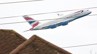 4K PLANESPOTTING FROM MY HOUSE  Departures from London Heathrow Airport  3rd November 2024  4K [upl. by Resee]