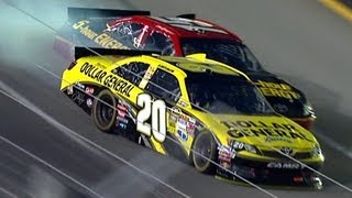 Ryan Newman punts Joey Logano into Clint Bowyer [upl. by Guerra]