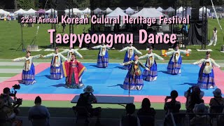 Korean Cultural Heritage Festival 22nd Annual   Taepyeongmu Dance  Swangard Stadium Burnaby [upl. by Pedrick]