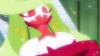 Tsareena sun bathing Pokémon Sun and Moon Episode 86 English Sub [upl. by Lletnom575]