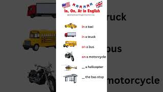 Master the Use of In On and At with Vehicles in English  English Grammar Lesson english [upl. by Malka]