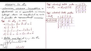 XII SET 1 OPERATII IN CLASE DE RESTURI [upl. by Aramanta]