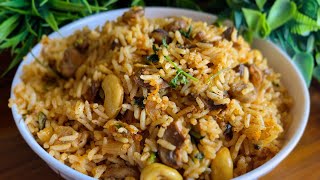 Mushroom Rice recipe  మష్రూమ్ రైస్ [upl. by Nuhsed]