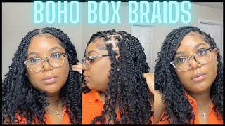 Crochet Boho Box Braids  28 Amazon Niseyo Hair [upl. by Ogaitnas399]