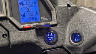 Aprilia Caponord charging voltagetemp displays [upl. by Abisia]