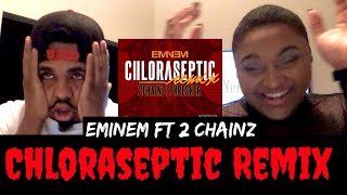 Eminem Chloraseptic Remix Ft 2 Chainz amp Phresher Reaction [upl. by Aihsak343]