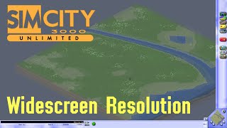 Simcity 3000 Unlimited Steam  ADD Widescreen Resolution Setting [upl. by Odrude]