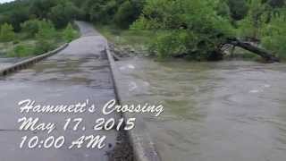 Hammetts Crossing Flood 51715 [upl. by Sorac]