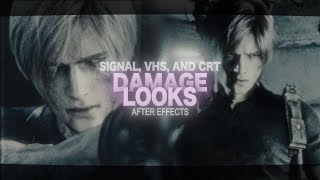 damage looks using signal vhs and crt  after effects [upl. by Littell43]