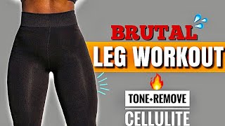 NON STOP BRUTAL LEG WORKOUT🔥 Grow Your THIGHSBUTT In 7 DaysNo Equipment [upl. by Ellimahs]