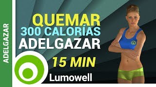 Quemar 300 Calorías Rutina Cardio para Adelgazar  15 Minutos [upl. by Aihpledalihp]