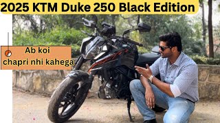 2025 All New KTM Duke 250 Black edition Detailed review  TFT display slipper clutch duke250 [upl. by Humfrid821]